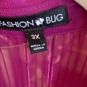 See-through blouse, Purple.